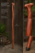 Old-Growth Redwood Heritage Walking Stick